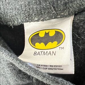 Kids Batman Grey on Black Jogger Pants